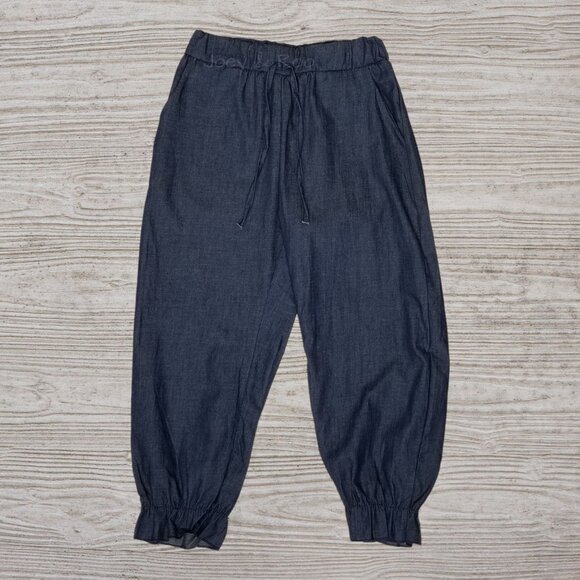 Girls Size 6 Floral Top Chambray Jogger Pants Outfit Set - Picture 4 of 5